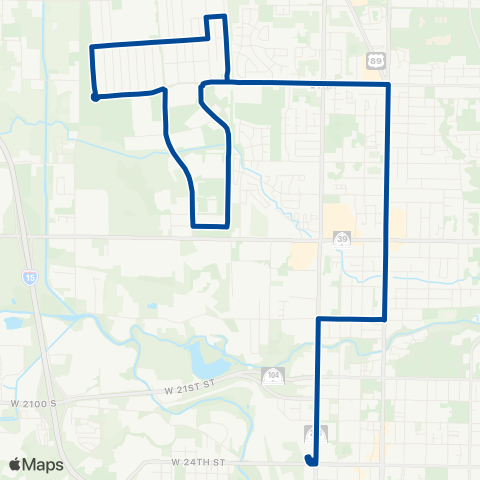 UTA Ogden Bdo Flex map