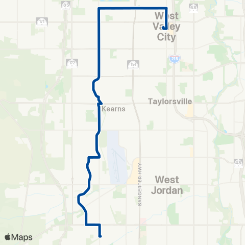 UTA 4800 West map