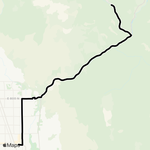 UTA Sundance Ski Service map