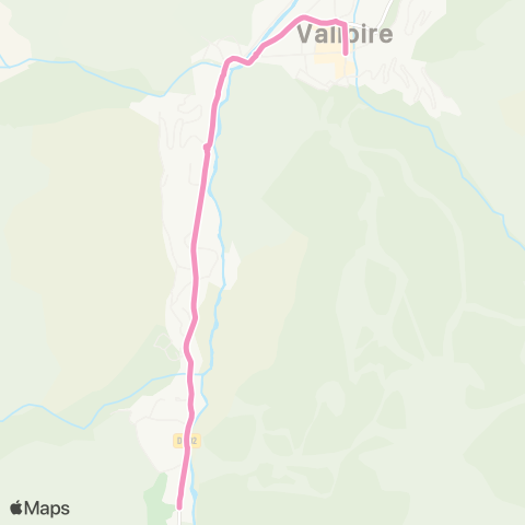 Skibus Valloire Les Verneys map