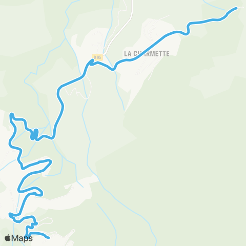 Navettes station Valmorel Aigle blanc – Club Med map