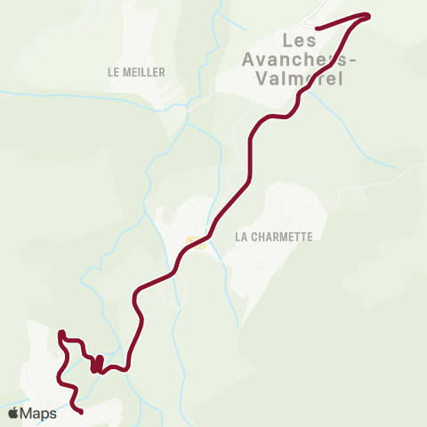 Navettes station Valmorel La Ligne des Cimes - Liaison Valmorel - Doucy Station map