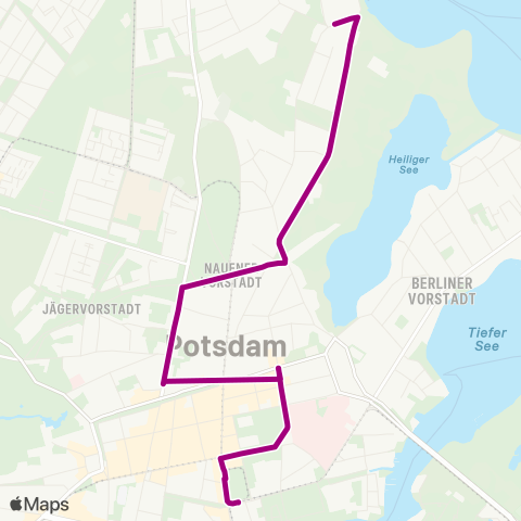 Verkehrsbetrieb Potsdam Platz Der Einheit ↔︎ Höhenstr. map