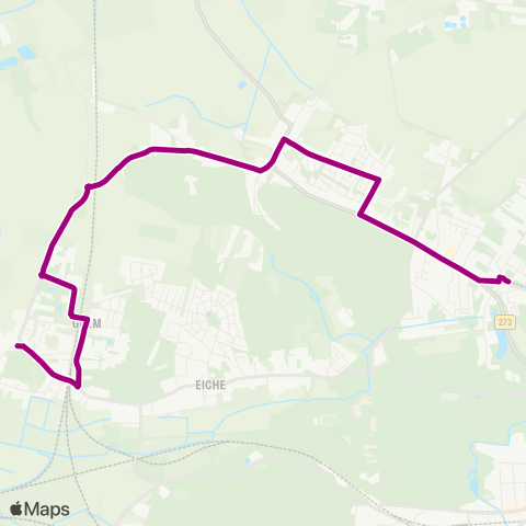 Verkehrsbetrieb Potsdam Kirschallee ↔︎ Kirche Golm map