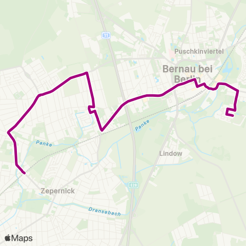 Barnimer Busgesellschaft S Zepernick ↔︎ Herkulesstr. map