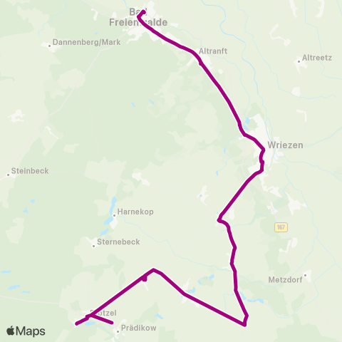 Barnimer Busgesellschaft Schule ↔︎ Bhf map