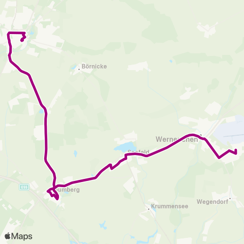 Barnimer Busgesellschaft Grundschule ↔︎ S Bernau Bhf map