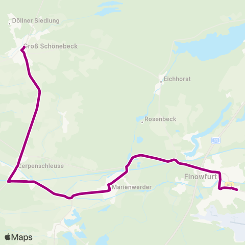 Barnimer Busgesellschaft Fachmarkt ↔︎ Feuerwehr map