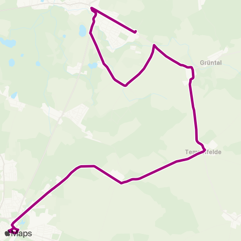 Barnimer Busgesellschaft Bhf ↔︎ S Bernau Bhf map