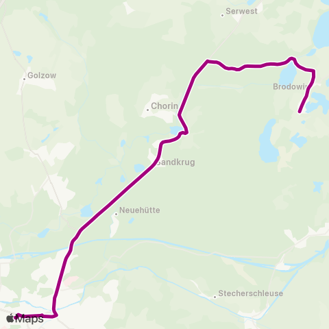 Barnimer Busgesellschaft Ziegenberg ↔︎ Busbahnhof map