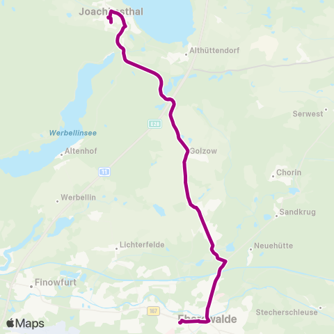 Barnimer Busgesellschaft Schule ↔︎ Bhf map