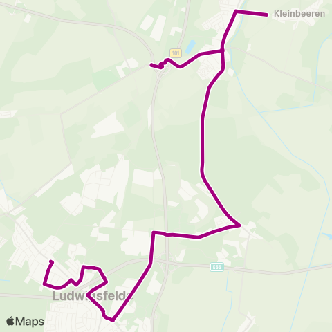 Verkehrsgesellschaft Teltow-Fläming Denkmal ↔︎ Wendestelle map