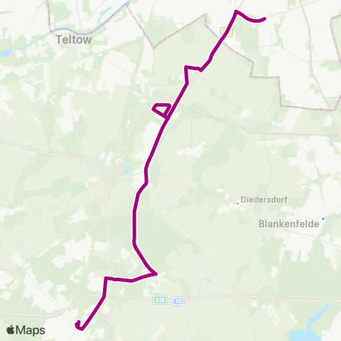 Verkehrsgesellschaft Teltow-Fläming S Buckower Chaussee West (Berlin) ↔︎ Bhf map