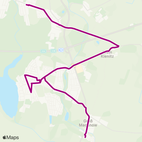 Verkehrsgesellschaft Teltow-Fläming Bhf ↔︎ Kirche map