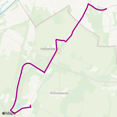 Verkehrsgesellschaft Teltow-Fläming AM Wall ↔︎ Denkmal map