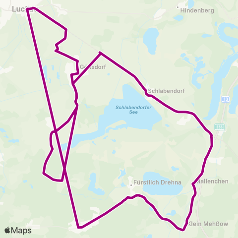 Regionale Verkehrsgesellschaft Dahme-Spreewald  map