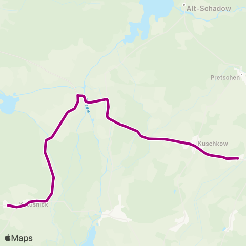 Regionale Verkehrsgesellschaft Dahme-Spreewald Schule ↔︎ Bergstr. map