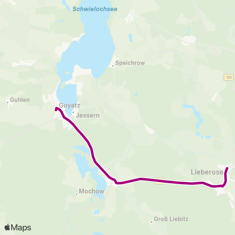 Regionale Verkehrsgesellschaft Dahme-Spreewald  map