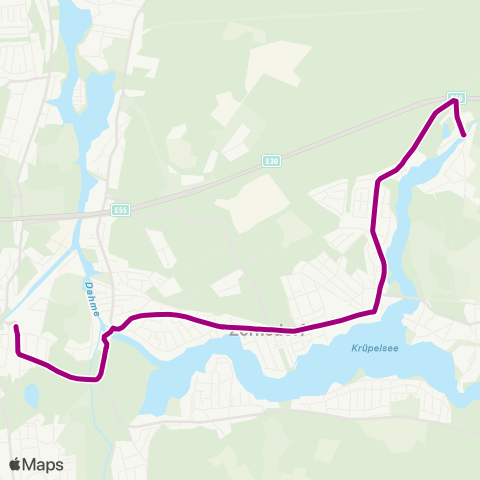 Regionale Verkehrsgesellschaft Dahme-Spreewald  map