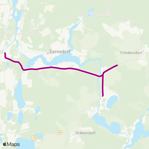 Regionale Verkehrsgesellschaft Dahme-Spreewald Wendeplatz ↔︎ S Königs Wusterhausen Bhf map