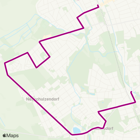 Regionale Verkehrsgesellschaft Dahme-Spreewald S Eichwalde ↔︎ S Zeuthen map