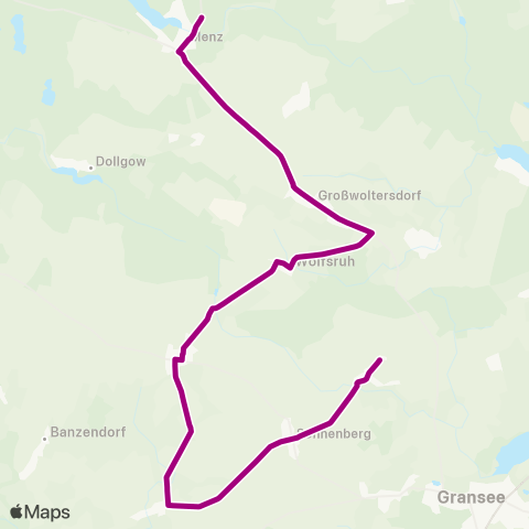 Oberhavel Verkehrsgesellschaft Schule ↔︎ Hauptstr. map