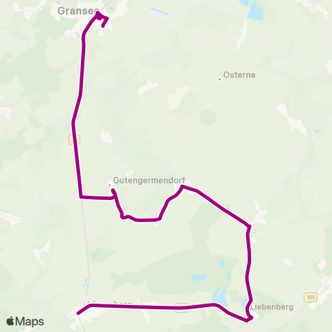 Oberhavel Verkehrsgesellschaft Kirche ↔︎ Bhf map