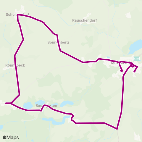 Oberhavel Verkehrsgesellschaft Bhf ↔︎ Bhf map