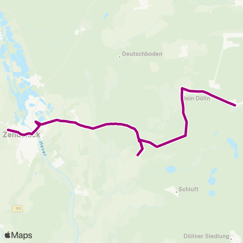 Oberhavel Verkehrsgesellschaft Kirche ↔︎ Bhf map