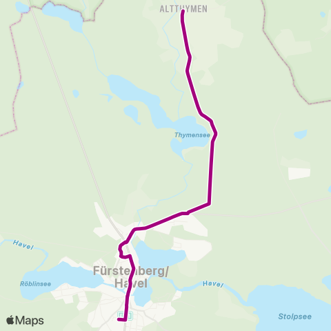 Oberhavel Verkehrsgesellschaft Altthymen ↔︎ Bhf map