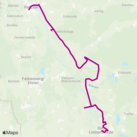 Verkehrsmanagement Elbe-Elster  map