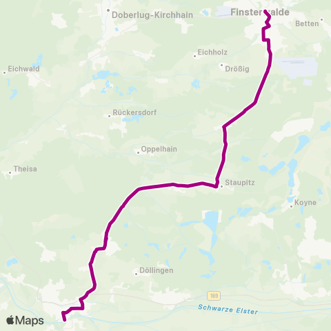 Verkehrsmanagement Elbe-Elster Bhf ↔︎ Bhf map