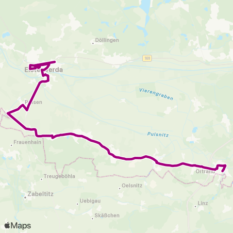 Verkehrsmanagement Elbe-Elster Bhf ↔︎ Bhf map