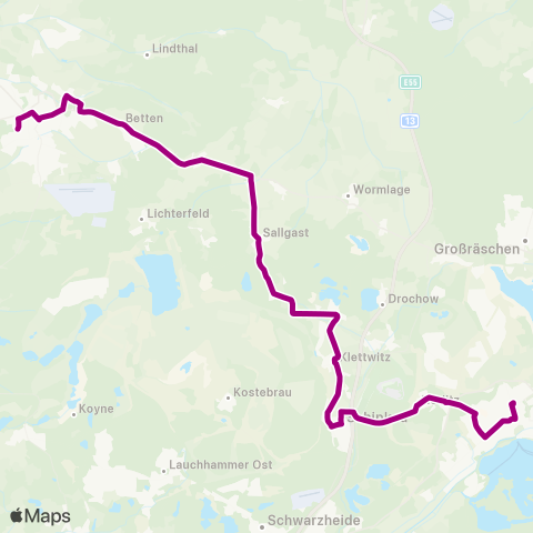 Verkehrsmanagement Elbe-Elster Busbahnhof ↔︎ Bhf map