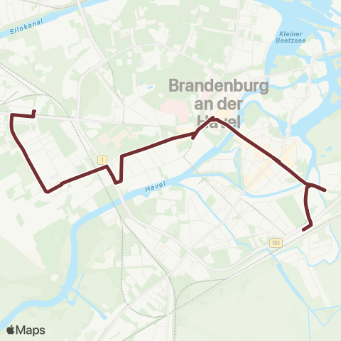 Verkehrsbetriebe Brandenburg an der Havel  map