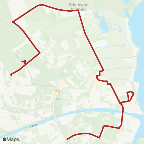 Verkehrsbetriebe Brandenburg an der Havel Hohenstücken Nord ↔︎ Fontanestr. map