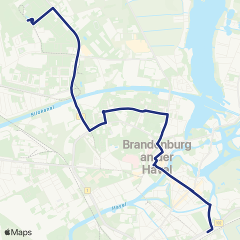 Verkehrsbetriebe Brandenburg an der Havel  map