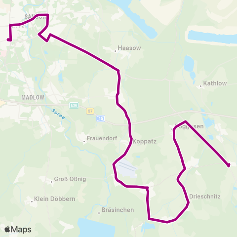 Cottbusverkehr  map