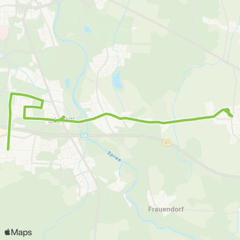 Cottbusverkehr AM Park ↔︎ Gelsenkirchener Platz map