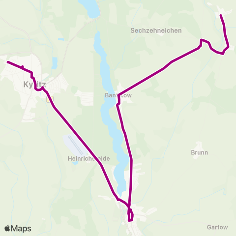 ORP Ostprignitz-Ruppiner Personennahverkehrsgesellschaft Wulkow (Bei Kyritz) ↔︎ Lindenschule map