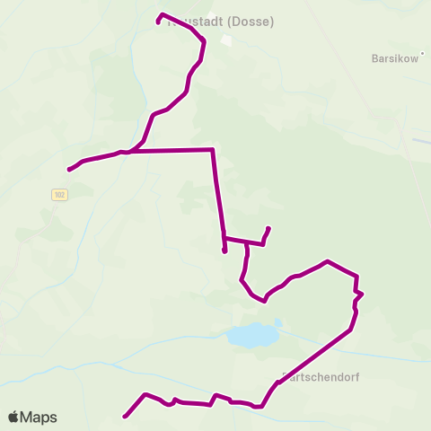 ORP Ostprignitz-Ruppiner Personennahverkehrsgesellschaft Siegrothsbruch ↔︎ Bhf map