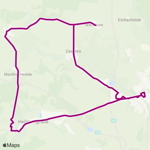 ORP Ostprignitz-Ruppiner Personennahverkehrsgesellschaft Neu Biesen ↔︎ Bhf map