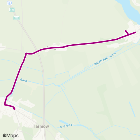 ORP Ostprignitz-Ruppiner Personennahverkehrsgesellschaft Postplatz ↔︎ Kirche map