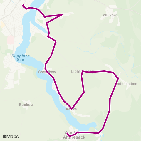 ORP Ostprignitz-Ruppiner Personennahverkehrsgesellschaft Rüthnick ↔︎ Rheinsberger Tor Bhf map