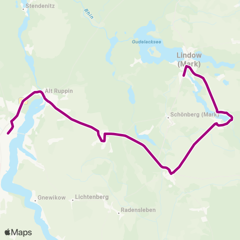 ORP Ostprignitz-Ruppiner Personennahverkehrsgesellschaft Bhf ↔︎ Rüthnick map