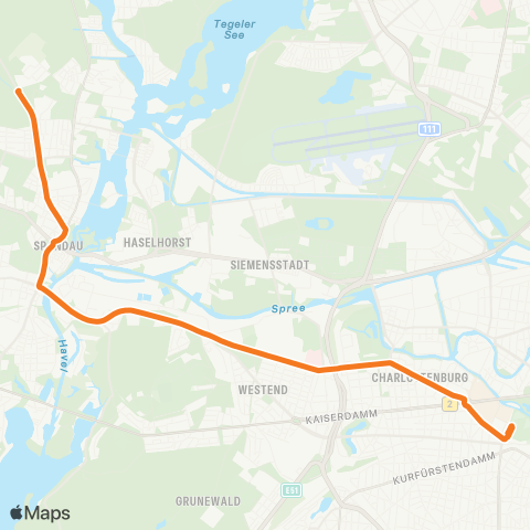 BVG Hertzallee (Berlin) ↔︎ Johannesstift (Berlin) map