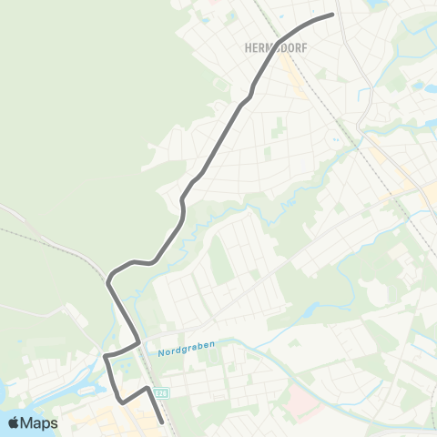 BVG Hermsdorfer Damm ↔︎ S Tegel (Berlin) map