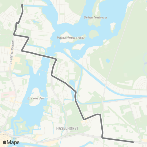 BVG Aalemannufer (Berlin) ↔︎ U Rohrdamm (Berlin) map