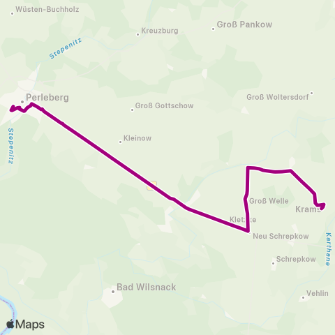 prignitzbus Krampfer ↔︎ Zob map