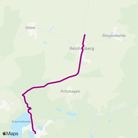 mobus Märkisch-Oderland Bus Bhf ↔︎ Schule map